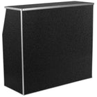 Flash Furniture 4' Black Marble Laminate Foldable Bar-Aluminum trim