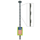 Eddie's Merchandising Strips with 12 push clip - 30.5" H x 0.75" W - Plastic - Black - 50 Pack (200006-50)-30-12" high x 0.75" wide
