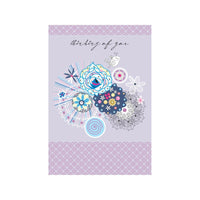 MillBrook Studio Greeting Cards/Envelopes - 5-3/8" W x 7-3/4" H - Spiro Doodles - 18 Pack-Card shop quality greeting cards