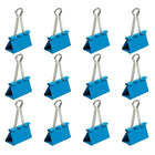 JAM Paper Binder Clips, Large, 41 mm, Blue, 12 Pack (340BCbu)-5