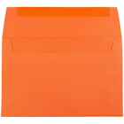 JAM Paper A8 Invitation Envelopes, 5.5 x 8.125, Brite Hue Orange Recycled, 100 Pack (95740g)-Size: A8 (5 1/2" x 8 1/8")