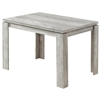 Monarch Specialties 1164 Dining Table - 32"X 48"/Grey Reclaimed Wood-Look-Grey Reclaimed wood-look