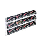 Azar Displays 8.5" x 17.25" 12 Pocket Wall Mount Acrylic Business Card Holder, 2 Pack (252223)-Pocket dimensions: 1"H x 3-3/4"W x 3/16"D