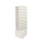 Can-Bramar Econoline Revolving Slatwall Merchandiser, 16"x16"x60", White-Stands on a revolving base