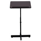 Flash Furniture Adjustable Height Metal Lectern in Mahogany-Portable Lectern