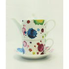 Roy Kirkham Tea for One Teapot with Tea Cup and Saucer - Splash-Teapot Set