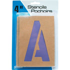 HeadLine 4" Stencils  -  Letters & Numbers-Reusable