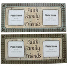 Cathay Importers Rustic Wood Quote Photo Frame (EC-24-0117), 2 Pack-Wall-mounted