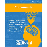 eBook: Consonants for Elementary Students , 6 Topics (PDF version, 1-User Download), ISBN 9781630960285-Consonants for elementary students includes multiple topics that introduce your student to consonants. This book includes engaging activities and an assessment for each topic.