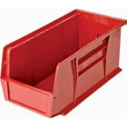 Quantum Storage Systems Ultra Stack & Hang Bin, 5-1/2" W x 5" H x 10-7/8" D, Red - 6 Pack-Capacity: 30 lbs.