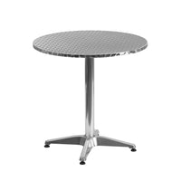 Flash Furniture 27.5" Round Aluminum Indoor-Outdoor Table with Base-Round Table