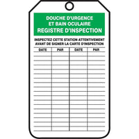 Accuform Signs Inspection Tags, Cardstock, 3-1/8" W x 5-7/8" H, French - 25 Pack (SED656)-Height: 5-7/8"