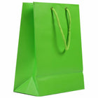 Jam Paper Gift Bags with Rope Handles - Medium - 8" x 10" x 4" - Lime Green Matte - 100 Pack-Quantity: 100 per pack