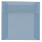 JAM Paper 6 x 6 Square Envelopes, Surf Blue Translucent Vellum, 50 Pack (1591925I)-Surf baby blue translucent envelope