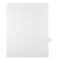 Mark Maker Legal Exhibit Index Tab White Single Tabs, 1/15th Cut, Letter Size, No Holes, Number 86, 25 Pack-White Single Tabs, 1/15th Cut