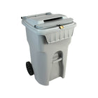 HSM 65-Gallon Shredder Bin, Grey (HSM1070070180)-HSM 65 Gallon Secure Collection Cart