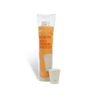 Perk Paper Hot Cups - 10 oz. - White - 50 Pack-Disposable single-wall hot cups perfectly suit both hot and cold beverages