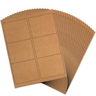 JAM Paper Hand Written Address Label - 4" x 4" - Brown Kraft - 120 Pack-Size: Large (3.3 x 4 inches), Printer friendly labels are easy to create and customize