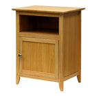 Winsome End/Night Table, Natural-This wood shaker style nightstand is perfect for any room's d&eacute;cor. Constructed of solid hardwoods, this natural nightstand adds a warm touch to any room. Natural finish goes great with any d&eacute;cor. Easy Assembly.