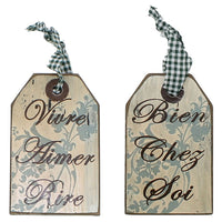 Cathay Importers Assorted Rustic Hanging Quotes, 12 Pack (EC-24-0135)-Print