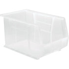 Clear-view Stack & Hang Bins, Clear, Material, FDA Approved Polypropylene, 3 Pack-Material - FDA approved polypropylene
