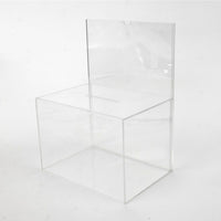 Wamaco Acrylic Ballot Box with Sign Holder (37-1031)-Perfect for draws, raffles, suggestions and contests.