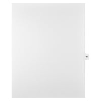 Mark Maker Legal Tabs - Letter Size - White - 1/15th cut - 25 tabs per package - 5 packages Pack - Number 99-White Single Tabs