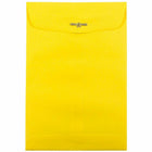 JAM Paper 6" x 9" Open End Catalog Coloured Envelopes with Clasp Closure - Yellow Recycled - 50 Pack-Size: 6 x 9 inches