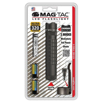 Maglite MAG-TAC Crowned Bezel 2-Cell LED Flashlight, Black (SG2LRA6)-Rugged machined aluminum, anodized inside and out with a crowned-bezel