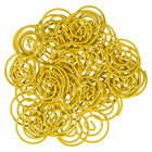 JAM Paper Colored Circular Paper Clips - Yellow - 2 Packs of 50-Size: 1 inch (Diameter)