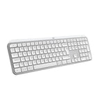 Logitech MX Keys S Wireless Keyboard - Pale Grey-Dual connectivity - connect via Bluetooth Low Energy technology or the Logitech USB Receiver (2.4 GHz wireless, 10m range)