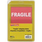 Staples "Fragile" Shipping Labels - 4" x 3" - 50 Pack-50 pack of "Fragile" shipping labels ensures you have plenty for all your shipping needs