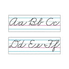 Trend Enterprises Bulletin Board Set, Alphabet, Zaner-Bloser Cursive, 15 Pack (T-1859)-Dimensions: 18'l x 8"W