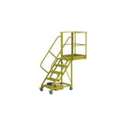 Tri-Arc Unsupported 50" Cantilever Rolling Ladder, Serrated, 74" x 74" (UCU500530242)-Frame Material: Steel
