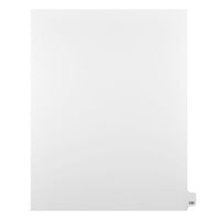 Mark Maker Legal Exhibit Index Tab White Single Tabs, 1/25th Cut, Letter Size, No Holes, Number 150, 25 Pack-White Single Tabs, 1/25th Cut