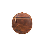 Tolredo Helios Leather Travel Barrel Bag - Brown-Finest full-grain leather, a tough and rugged companion on your next trip