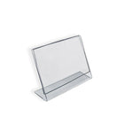 Azar Displays 2.5" x 3.5" Horizontal Slanted L-Shape Acrylic Sign Holder, 10 Pack (112740)-Great way to showcase pictures and advertisements