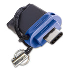 Verbatim 64GB Store 'n' Go Dual USB 3.2 Gen 1 Flash Drive for USB-C Devices - Blue-Save files directly to USB - no Wi-Fi connection required
