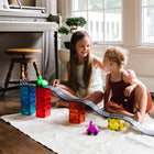 MAGNA-TILES Downhill Duo 40-Piece Magnetic Construction Set-Developmental:  Encourages children to learn through play, exploring cause and effect and other logic principles, while fostering the development of hand-eye coordination and fine motor skills