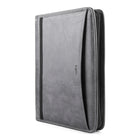 Bugatti Writing Case With Exterior Pocket, Synthetic/Canvas, Grey, 13" x 10" x 1.25"-Exterior pocket for storing extra papers or envelopes