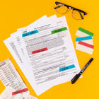 Avery Ultra Writable Filing Tabs - 3" x 1½" Repositionable Two Sided - Primary Colour - 24 Pack-UltraTabs for School – Use these sticky tabs to highlight and note study guides, textbooks, and reference materials without damaging pages