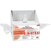 Disposable Lens Cleaning Stations, 12 Pack-One 237 ml/8 oz. Bottle w/Pump and 600 Tissues