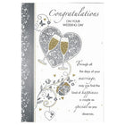 Rosedale 5-1/2" x 8" Congratulations On Your Wedding Day Greeting Cards And Envelopes, 12 Pack (18008)-Printed on premium uncoated card stock