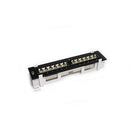 StarTech Wall Mount Cat5e 110 Patch Panel, 45 Degree, 1U 12 Port-Includes wall mountable bracket