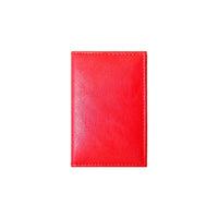 Ashlin Etienne RFID Blocking Slim Business Card Holder, Red-RFID business card holder with 2 and 2 pockets