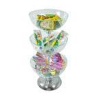 Azar 3-Tier Bowl Display, 12" (720312)-Dimensions: 26.5"H x 12"W x 12"D