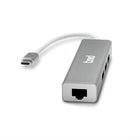tmd USB-C to Ethernet/USB x 3 Adapter (AD5L-01WH)-10/100/1000Mbps RJ45 Ethernet port