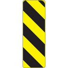 Accuform Signs Hazard Traffic Sign, 6" x 24", Aluminum, Pictogram (SAX573)-Display Type Bolt-On