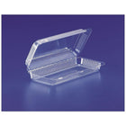 Plastics Clamshell Containers, 13-5/16" x 6-11/16" x 2-3/4", Clear, 200 Pack-Clear
