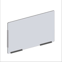 Mark Maker Modular Sneeze Guard Side - 47.5" W x 31.5" H panel 1/4" Clear Acrylic - 2 12" aluminum bottom rails-18" living hinge-Our clear modular sides are to be combined with the modular fronts as an extension for extra protection.